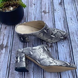 Marc Fisher Fragni Snakeskin Emossed Mule